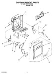 Diagram for 08 - Dispenser Front Parts