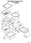 Diagram for 03 - Refrigerator Shelf Parts