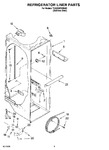 Diagram for 02 - Refrigerator Liner Parts