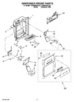 Diagram for 08 - Dispenser Front Parts