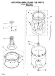 Diagram for 03 - Agitator, Basket And Tub Parts