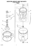 Diagram for 03 - Agitator, Basket And Tub Parts