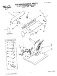 Diagram for 01 - Top And Console Parts