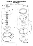 Diagram for 03 - Agitator, Basket And Tub Parts