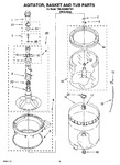 Diagram for 03 - Agitator, Basket And Tub Parts