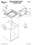 Diagram for 01 - Top And Cabinet Parts