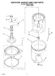 Diagram for 03 - Agitator, Basket And Tub Parts