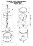 Diagram for 03 - Agitator, Basket And Tub Parts