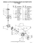 Diagram for 05 - Brake, Clutch, Gearcase, Motor And Pump