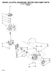 Diagram for 04 - Brake, Clutch, Gearcase, Motor And Pump