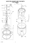 Diagram for 03 - Agitator, Basket And Tub Parts