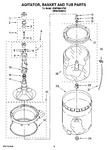 Diagram for 03 - Agitator, Basket And Tub Parts