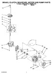 Diagram for 04 - Brake, Clutch, Gearcase, Motor And Pump Parts