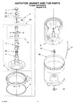 Diagram for 03 - Agitator, Basket And Tub