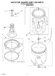 Diagram for 03 - Agitator, Basket And Tub Parts