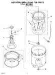 Diagram for 03 - Agitator, Basket And Tub Parts