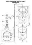 Diagram for 03 - Agitator, Basket And Tub Parts