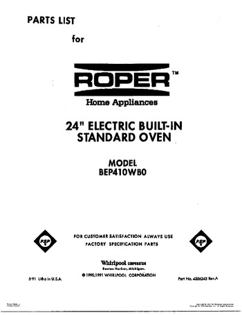 Diagram for BEP410WB0