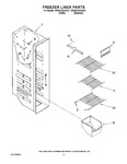 Diagram for 04 - Freezer Liner Parts