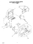 Diagram for 08 - Dispenser Front Parts