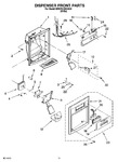 Diagram for 08 - Dispenser Front Parts