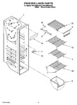 Diagram for 04 - Freezer Liner Parts