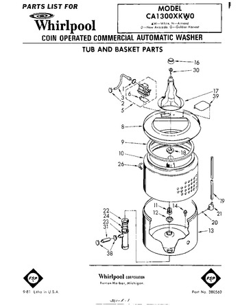 Diagram for CA1300XKW0