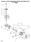 Diagram for 06 - Brake, Clutch, Gearcase, Motor And Pump Parts