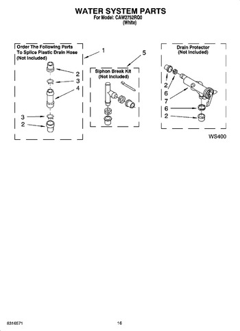 Diagram for CAW2752RQ0