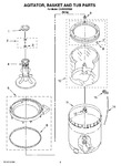 Diagram for 03 - Agitator, Basket And Tub Parts