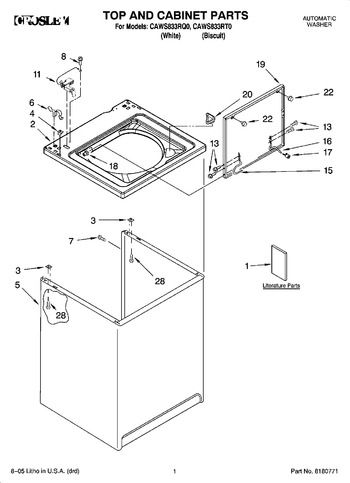 Diagram for CAWS833RT0