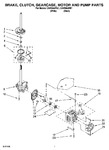 Diagram for 04 - Brake, Clutch, Gearcase, Motor And Pump Parts