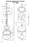 Diagram for 03 - Agitator, Basket And Tub Parts