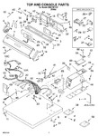 Diagram for 01 - Top And Console Parts