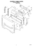 Diagram for 02 - Control Panel Parts