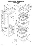 Diagram for 02 - Refrigerator Liner Parts