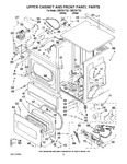 Diagram for 03 - Upper Cabinet And Front Panel Parts