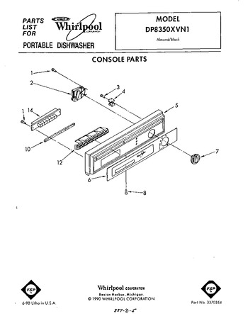 Diagram for DP8350XVN1