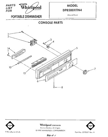 Diagram for DP8500XTN4