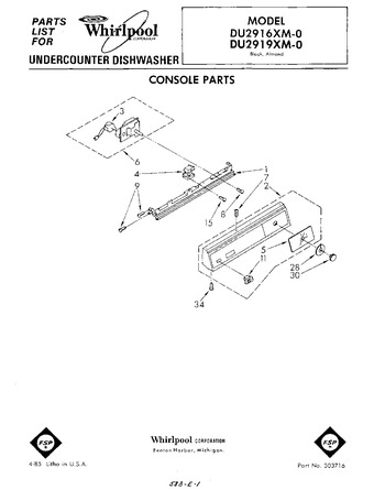 Diagram for DU2919XM0