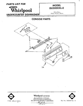 Diagram for DU3000XL0