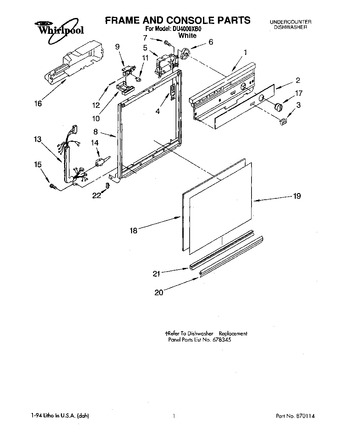 Diagram for DU4000XB0