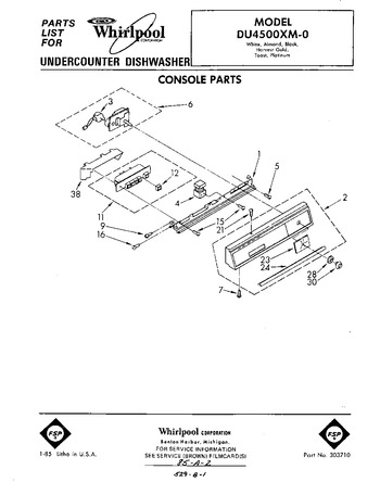 Diagram for DU4500XM0