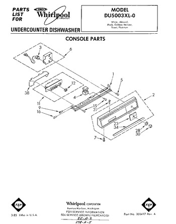 Diagram for DU5003XL0