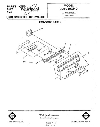 Diagram for DU5040XP0