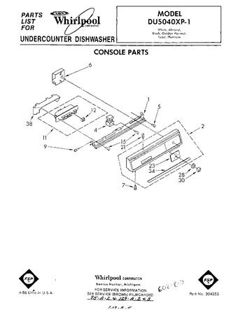 Diagram for DU5040XP1