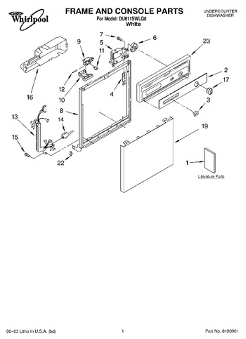 Diagram for DU811SWLQ0