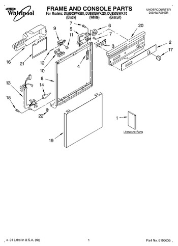 Diagram for DU850SWKB0