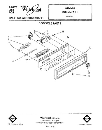 Diagram for DU8950XT3