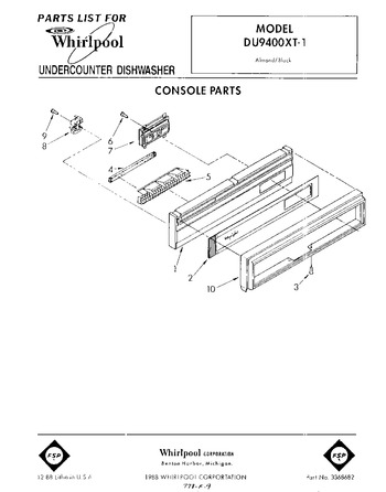 Diagram for DU9400XT1